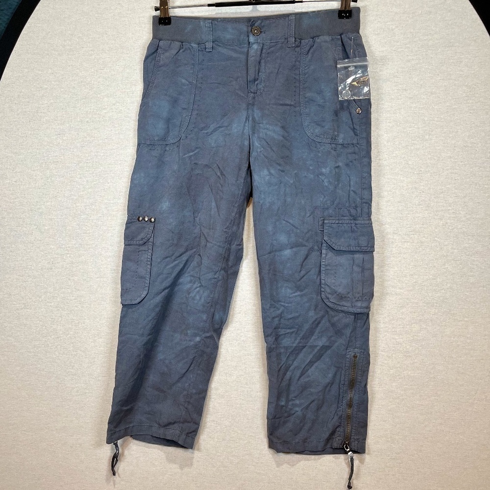 MARRAKECH (ANTHROPOLOGIE), ZIPPED CARGO CROPPED CARPIS. Size 24. NWOT